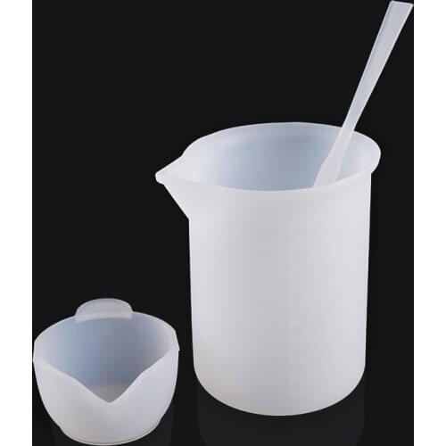Silicone Measuring Cups 100ml Graduated Epoxy Split Cup For Casting UV Resin Mold DIY Jewelry Making tool Art Kitchen Lab
