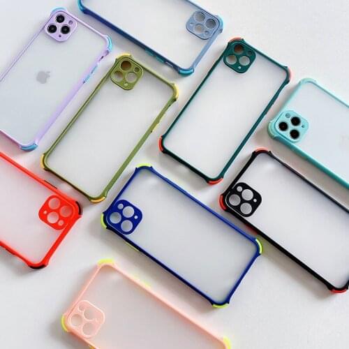 Silicone Shockproof Matte Transparent Phone Case na For Samsung Galaxy A12 A72 A52 A02 A02S A32 A42 A21 A31 M62 F62 Back Cover