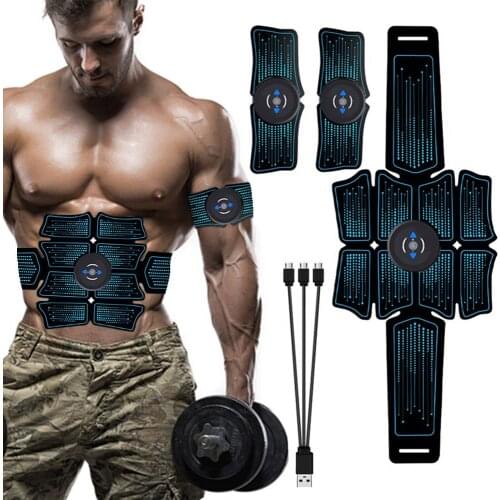 Stimulator Muscle Toner Belt Men Women 6 Modes 10 Levels EMS Abdomen Muscle Trainer Abdominal Toning Belt with USB Charging