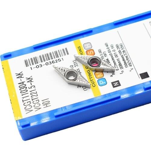 VCGT110304 AK H01 VCGT 110304 Aluminum cutter blade Insert Cutting Tool turning tool CNC Tools AL +TIN Alloy wood