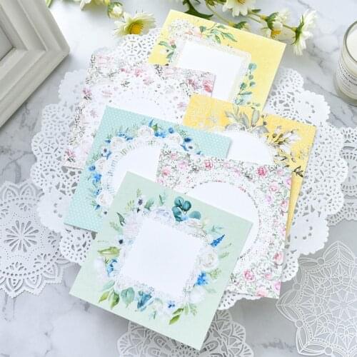 Vintage Elegant Lace Note Paper for DIY Scrapbooking Paper Card Making Craft