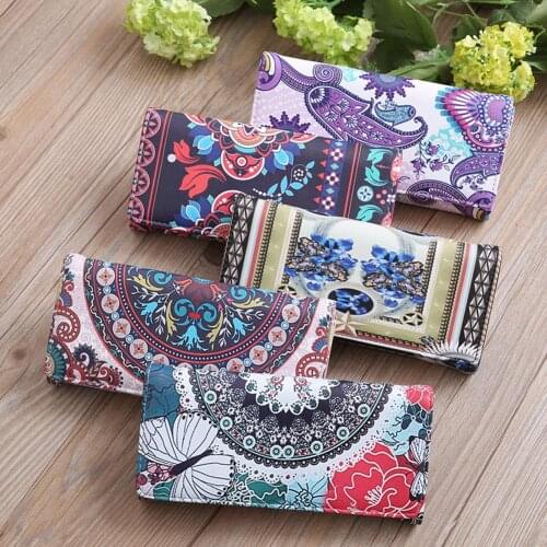Vintage Wallets For Women Solid PU Leather Multi Pockets Credit Card Holder Fashion Ladies Outdoor Party Coin Purse Pouchs