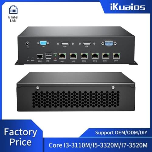 Embedded industrial computer Multi-network port host Firewall Pfsense Microcomputer Wall-mounted computer Multi-serial port COM