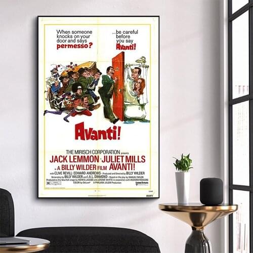 WM3160 Avanti Wonderful Classic Movie HD Silk Fabric Poster Art Decor Indoor Painting Gift