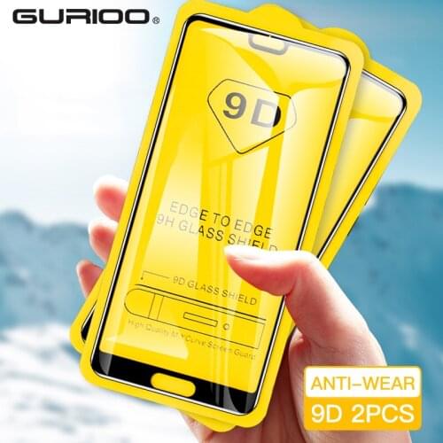 2PCS 9D Full Cover Tempered Glass For Huawei Honor 9 10 20 Lite 20i 10i 9i Screen Protector For Honor V20 V10 V9 Protective Film