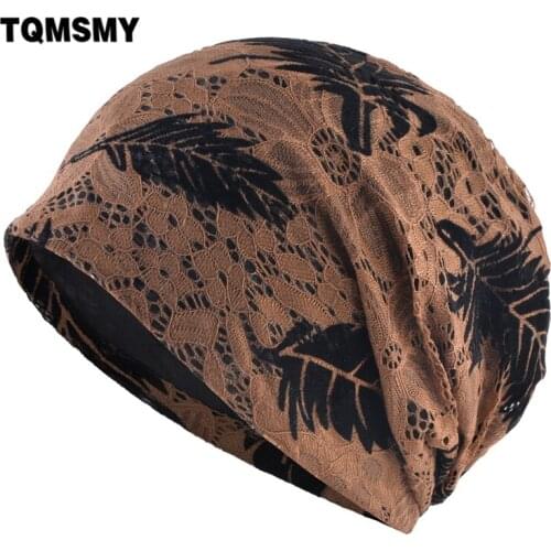 TQMSMY Ladies Beanies Hat Women Embroidery Knitted Bonnet Cap Female Elegant Skullies Beanies Spring Summer Fashion Hats TME129