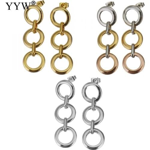 Women Stainless Steel Drop Earring Cirque Long Pendant Dangle Earrings Hollow Simple Design Femme Brinco Ethnic Exquisite Bijoux