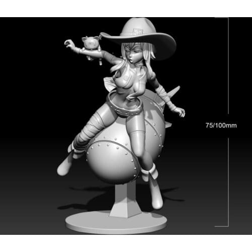 1/24 75mm 1/18 100mm Resin Model Figure The Girl Sat on A BombUnpainted No Color RW-284