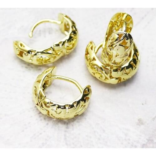 10Pairs Gold Round Earrings Hoop earrings Drop shape earrings Gold color Round earrings Gift for women jewelry51541