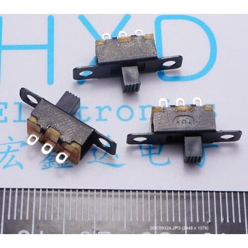 300pcs Toggle Switches SS12F15 KNOB SS-12F15G4 1P2T leveraged toggle switch 4mm handle 3pin 2 gear switch