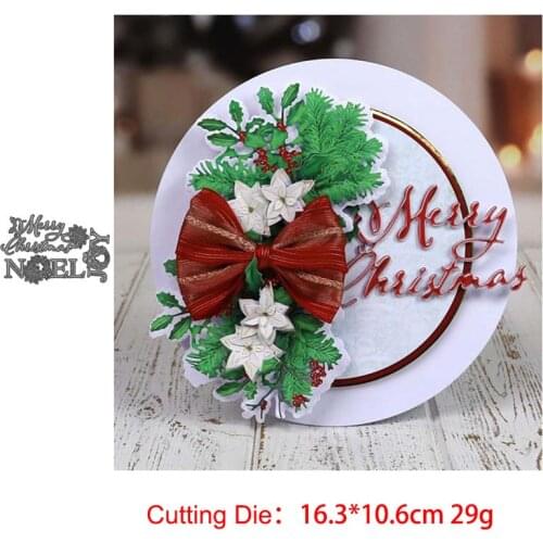 Letters Words Metal Cutting Dies JOY NOEL Merry Christmas for Scrapbooking Stencil Handmade Make Model Craft Mold DIY Decor