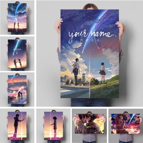 Your Name Anime Character Decoration Mural Color Poster Canvas Painting Kids Room Wall Art Prints for Modern Home Decor Cuadros