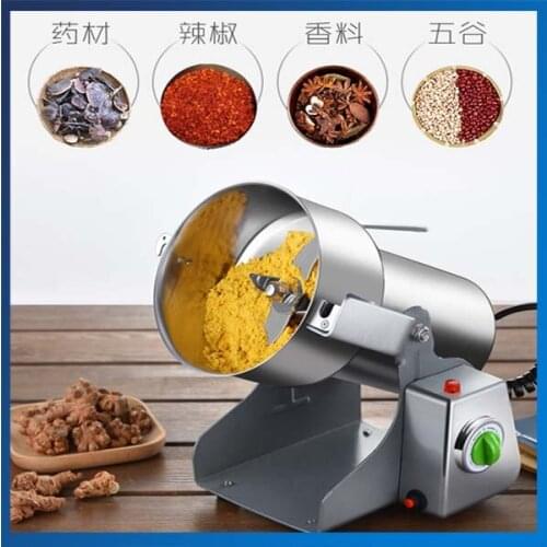 800G Swing Type Electric Grain Grinder Dry Food Grinder Mill Grinding Machine With Open Cover And Power Off Device