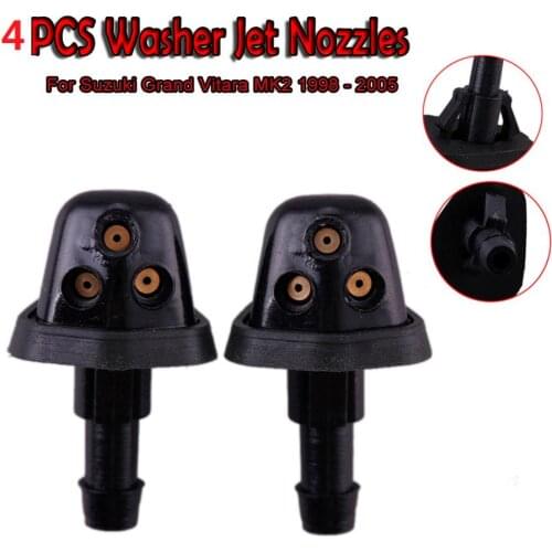 4Pcs/lot Front Windshield Wiper Washer Jet Nozzle For Suzuki Grand Vitara MK2 1998 - 2005