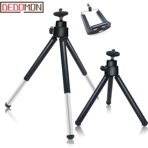 Flexible Mini Phone Tripod for Lightweight Aluminum Metal Tripods Stand Mount with Phone Clip Tripods for Xiaomi iPhone 5s/6/6s7