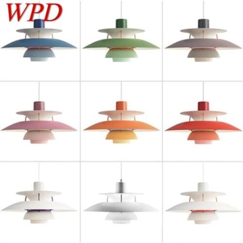 WPD Nordic Creative Pendant Light Modern Colorful LED Lamps Fixtures for Home Dining Room Decoration