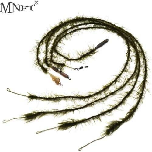MNFT Camo Weed Effect 1Pcs/50CM Fishing Line Leadcore Line for Carp Connector Carp Rig Tackle Accessories