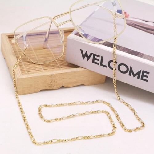 Fashion Metal Glasses Chain Hanging Neck Glasses Chain Dual-use Mask Lanyard Mask Chain Anti-lost Glasses Holder Accessories