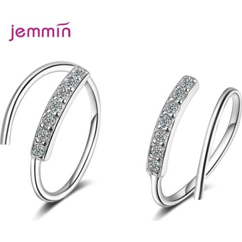 New Exquisite Korean 925 Sterling Silver Gold Color Hoop Earrings Temperament Jewelry Brincos For Women Crystal Punk Accessories