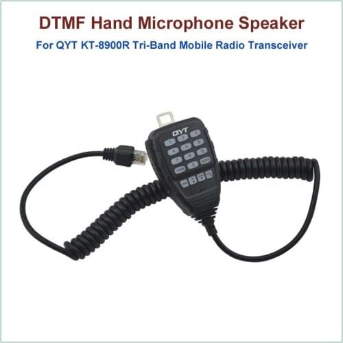 Original QYT 8 Pin DTMF Hand Speaker Microphone for QYT KT-8900R KT8900R Tri-band Mini Mobile Radio Transceiver