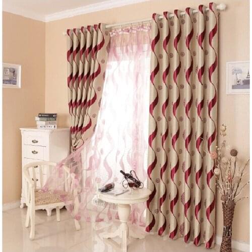 Thick Cationic European Blackout Curtains for Living Room Bedroom Study Corrugated Light Luxury Curtains Tulle Custom