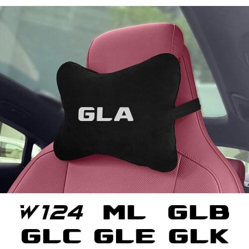 Soft Memory Car Seat Headrest Neck Pillow For Mercedes W124 GLA GLC ML GLB GLK GLE GLS G63 GLC43 G350d G500 GLE63 GLA43 GLS63