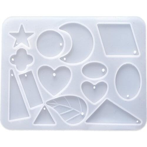 Handmade Silicone Earrings Mold Necklace Earring Pendant Resin Molds Drop Dangle Resin Earring Mold Jewelry Making Tools Soap