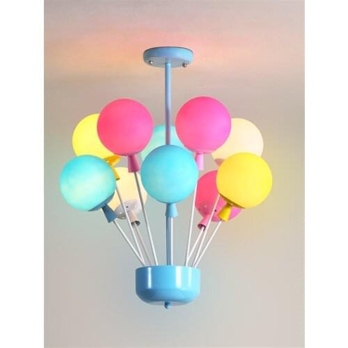 Nordic Ins Bubble Balloon Ceiling Lamp Colorful Macaroon Modern Kids Room Light Decor Girl/Boy Bedroom Bedside Salon Living Room
