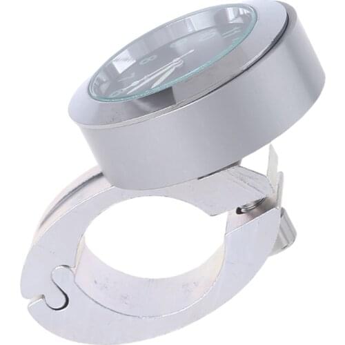 Universal Waterproof Bike Watch Glow In Dark Clock Motorcycle Alluminum Alloy Dial Mini for Mounting Bicycle Handlebar