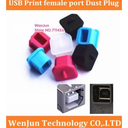 High quality Soft Silica Gel USB Dustproof dustfree dust prevention Plug Adapter For USB Scan Print Female port 20pcs/lot