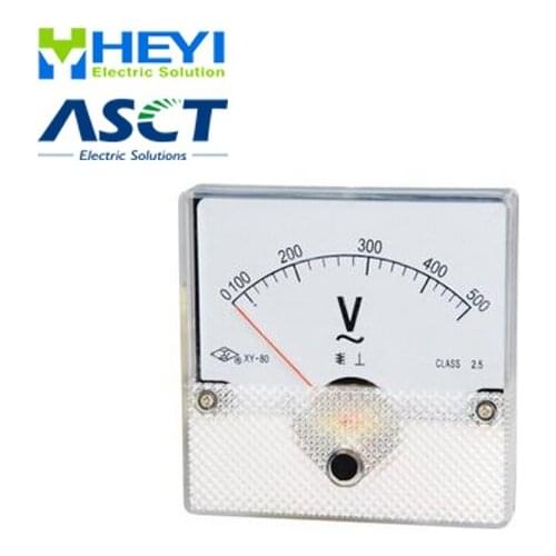 Analog panel meter 80*80mm Moving Iron Instruments AC voltage meter