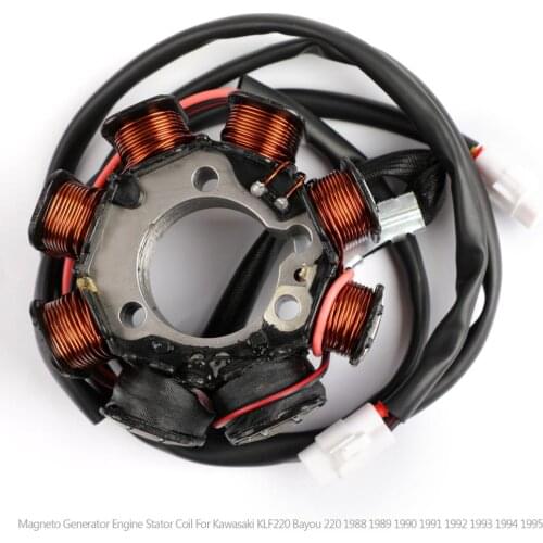 Areyourshop for Kawasaki KLF220A Bayou 220 1988-1995 21003-1262 21003-1172 Magneto Generator Engine Stator Coil