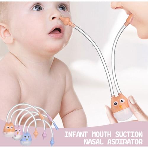 Baby Nasal Aspirator Infant Toddlers Nose Cleaner Snot Tube Sucker with Tweezers Cleaning Brush for Baby Nasal Mucus Remove