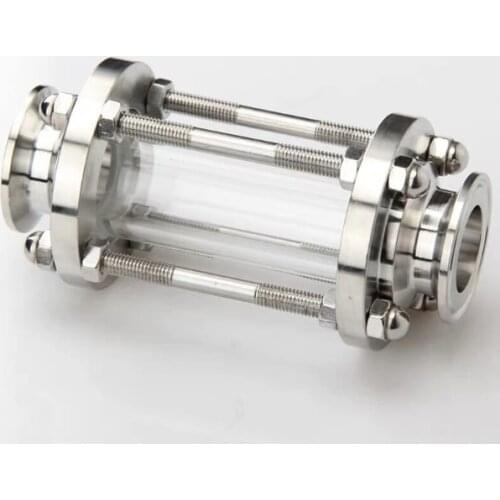 1"25mmTri Clamp Clover Flow Sight Glass Diopter For Home Brew Diary Product304 Stainless Steel Sanitary Ferrulo OD 50.5mm