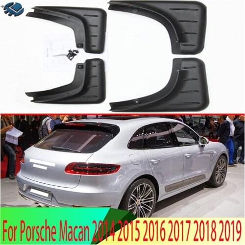For Porsche Macan 2014 2015 2016 2017 2018 2019 4PCS Mud Flaps Splash Guards Fender Mudguard Kit Mud Flap Splash Guards Mudguard