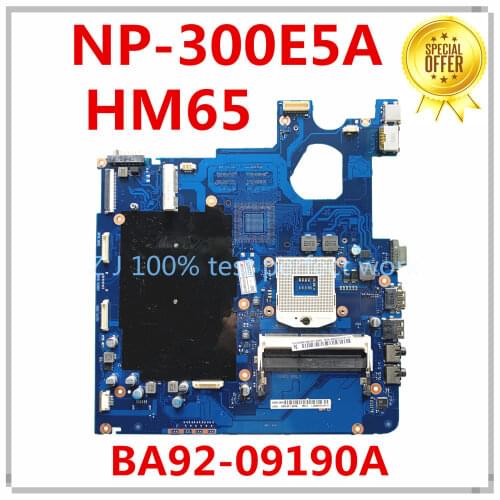 For Samsung NP300E5A 300E5A Laptop Motherboard BA92-09190A BA92-09190B BA41-01762A BA41-01763A HM65 MB 100% Tested Fast Ship