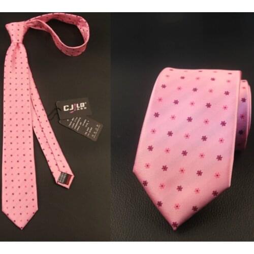 21colors 100pcs/lot fedex designer high quality mens jacquard striped neck tie wedding business ties 7cm pink 1200 needle