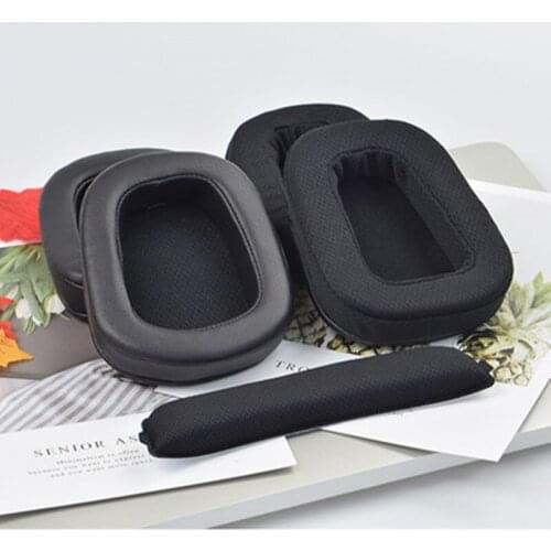 Ear cotton earpads for Logitech G633 G933 headphone pad sponge cover breathable mesh accessories cushion