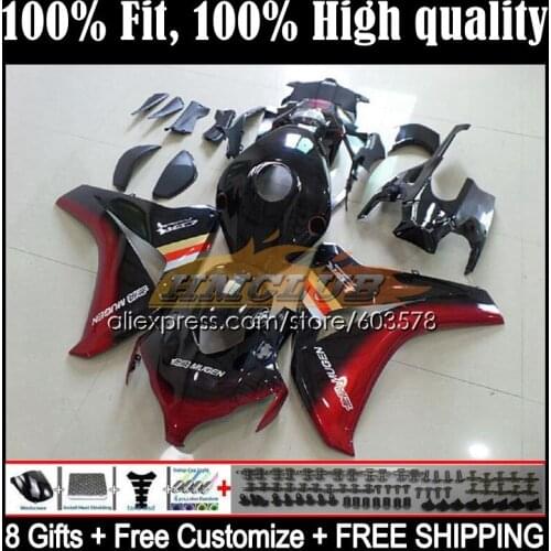 Injection For HONDA CBR1000 RR CBR 1000RR 48CL.44 CBR1000RR 08 09 10 11 CBR 1000 RR CC 2008 2009 2010 2011 Fairing Red black