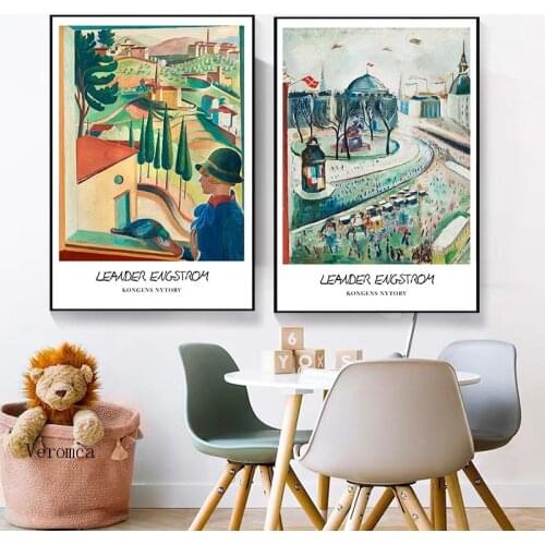 Oil Painting Countryside Scenery Henri Matisse Poster Fauvism Still Life with Characters Canvas Picture for Home Decor