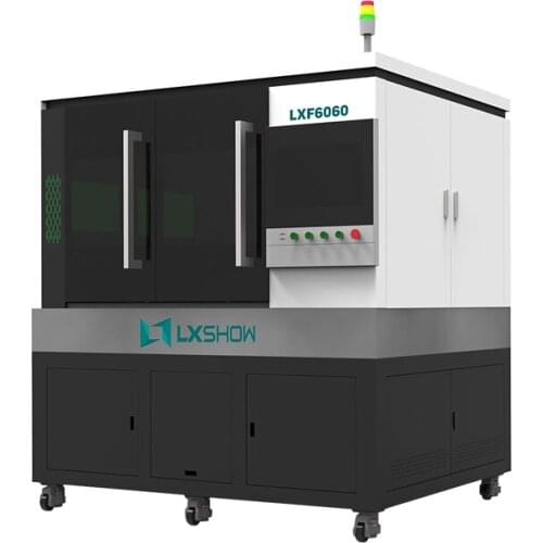 Jinan cheap 500W 1000W CNC 6060 6040 small Mini closed automatic aluminum Fiber Laser Cutting Machine for Metal Sheet