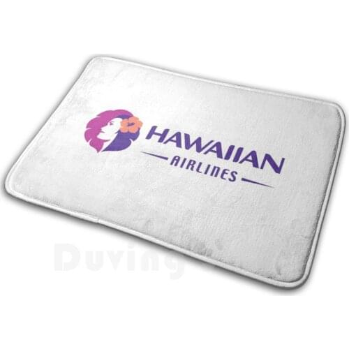 Carpet Mat Rug Cushion Hawaiian Aviation Tail Boeing 767 767 200 Vertical Stabilizer Airplane Historical Historic