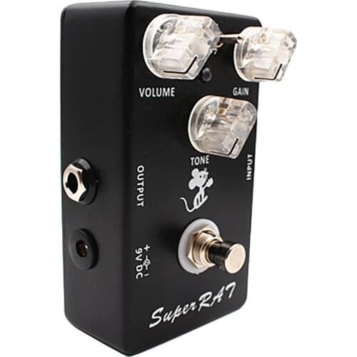 Mosky Super Rat Guitar Effect Pedal Hand-Made Three Mode Effects Classic Rat Distortion Boost Preamp- 3 In 1 Amazing Pedal Based