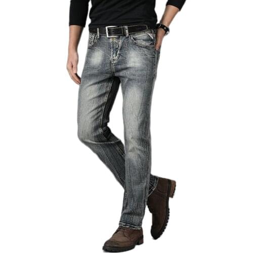 Bellbottom Jeans 2020 Mens Vintage Blue Flare Jeans Men Business Casual Boot Cut Jeans for Men Stretch Slim Flared Jeans Bootcut