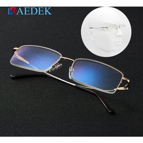 KAEDEK Unisex Anti-Blu-Ray Reading Glasses Unisex Fashion Clear Lens elastic Computer For Sight With Diopters+1 +1.5 +2 +2.5 +3