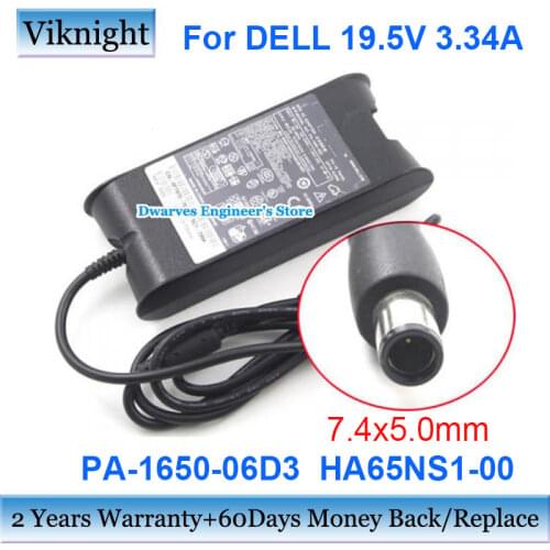 Original PA-1650-06D3 HA65NS1-00 19.5V 3.34A ac Adapter Charger For DELL 14R 5437 PA-12 LATITUDE E1705 E4310 E5520 E6320 PP05L