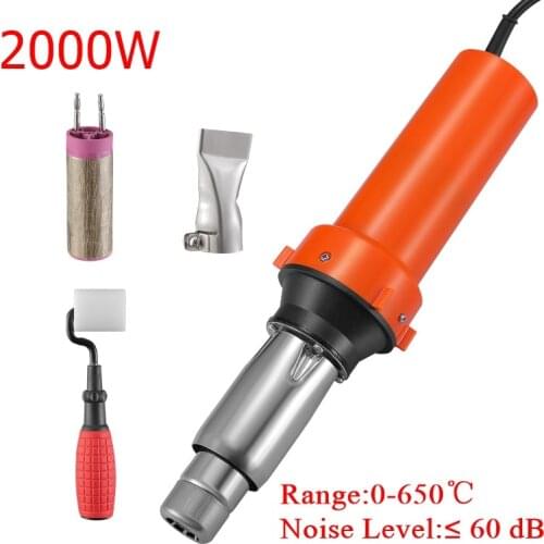 2000W 50Hz Plastic Welder Hot Air Gun Noise Level ≤ 60 dB Advanced Hot Air Gun Temperatures Adjustable Electric Heat Gun