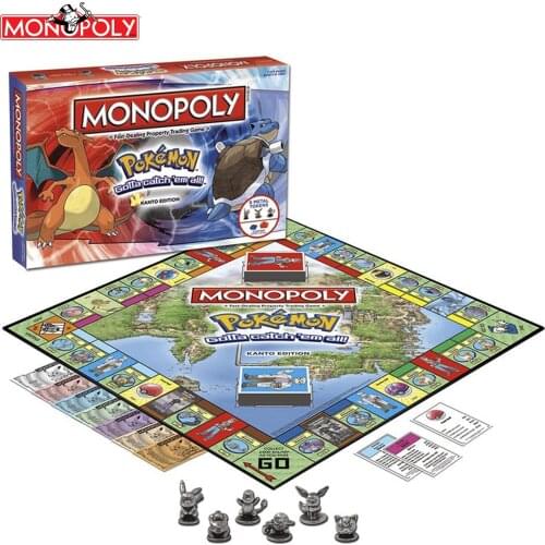 Monopoly Pokemon Monopoly Legend Classic Collectors Edition Childrens Puzzle Game Solitaire Toy Christmas Birthday Gift N7855