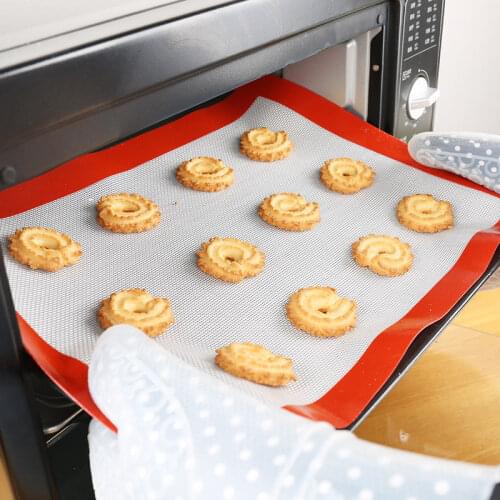 Silicone Baking Mat 40*30cm Non-Stick Glass Fiber Oven Baking Sheet Liner For Macaroon/Bread/ /Biscuits Kitchen Bakeware