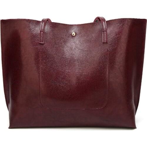 2020 Hot Sale New Fashion Luxury Handbags Women Bags Designer Oil Wax Skin Large Capacity Tote Bag Tide Shoulder Mummy Bag